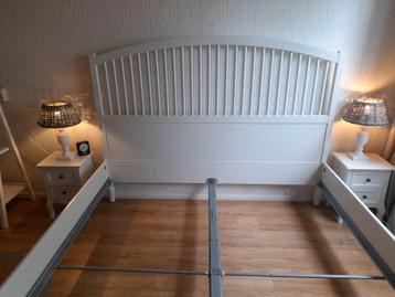 Ikea bedframe wit Tyssedal 180x200 - afbeelding 5