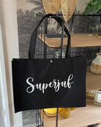 Vilten tas shopper | Superjuf, Nieuw, Shopper, Ophalen of Verzenden, Zwart
