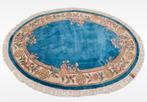 Handmade Aubusson tapijt China blue roses ovaal 170x240, Huis en Inrichting, Stoffering | Tapijten en Kleden, ., 150 tot 200 cm