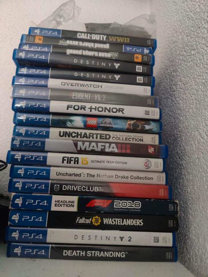 PS4 Spellen Collectie, Spelcomputers en Games, Games | Sony PlayStation 4, Gebruikt, Overige genres, 1 speler, Vanaf 16 jaar, Online
