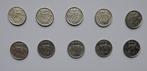 10 Kwartjes jaren 70 /, Postzegels en Munten, Verzenden, Koningin Juliana, 25 cent, Setje