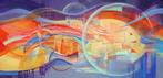 " Day & Night"  prachtig Acrylschilderij van Galya Bukova, Ophalen of Verzenden