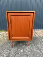 Vintage kastje nachtkastje teak, Ophalen, Gebruikt, X, X