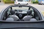 Fiat 500 0.9 Lounge CABRIO, ALS NIEUW! ALL-SEASON GARANTIE, Euro 5, 86 pk, Gebruikt, Zwart
