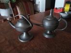 2 tinnen olielampjes, Antiek en Kunst, Antiek | Tin, Ophalen of Verzenden