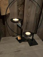 Smeedijzeren Waxinehouder Set - Sfeervol, Zwart, Nieuw, Ophalen of Verzenden, Metaal