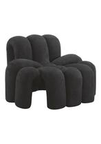OHNO Furniture Scottsdale - Moderne Lounge Stoel - Zwart, Niet ingevuld, Metaal, Zwart, Niet ingevuld