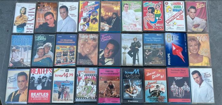 26 Cassettebandjes: Frans Bauer & Meer!, Cd's en Dvd's, Cassettebandjes, Zo goed als nieuw, Origineel, Nederlandstalig, 26 bandjes of meer