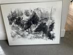 Piet Klaasse litho van koeien, Antiek en Kunst, Kunst | Schilderijen | Modern, Ophalen