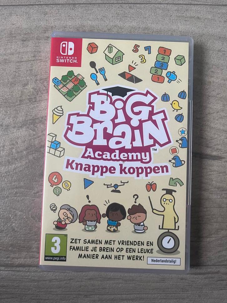 Big Brain Academy: Knappe Koppen - Nintendo Switch, Spelcomputers en Games, Games | Nintendo Switch, Zo goed als nieuw, Puzzel en Educatief