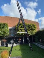 Altrex 3x14 Professionele Reform- / Schuifladder, Doe-het-zelf en Verbouw, Ladders en Trappen, Ophalen, Zo goed als nieuw, Ladder