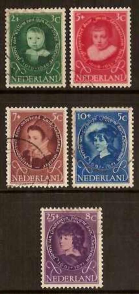 Nederland NVPH nr 666/70 gestempeld Kinderpostzegels 1955, Postzegels en Munten, Postzegels | Nederland, Gestempeld, Na 1940, Verzenden