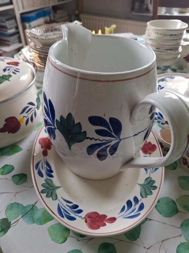 Boerenbont Servies Compleet, Huis en Inrichting, Keuken | Servies, Gebruikt, Compleet servies, Boerenbont, Aardewerk, Ophalen
