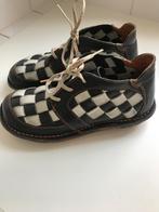 Schoenen, gevlochten zwart/wit leer, Ophalen of Verzenden, Zo goed als nieuw, Wit