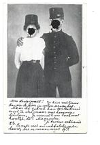 Heerjansdam ?  -Zeer aparte kaart  -Geen gezichten, Verzenden, Voor 1920, Gelopen, Zuid-Holland