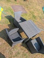 Wicker KINDER tuinset met tafeltje en 3 stoeltjes, Tuin en Terras, Tuinsets en Loungesets, Ophalen of Verzenden, Zo goed als nieuw