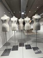 Linnen etalage poppen / bustes op standaard 5 stuks, Kleding | Dames, Kledingrekken, Ophalen, Zo goed als nieuw