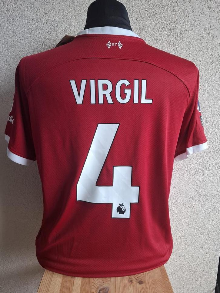 Liverpool Virgil Van Dijk Shirt 2023/2024 - Maat XL, Sport en Fitness, Voetbal, Zo goed als nieuw, Shirt, Maat XL, Ophalen of Verzenden