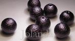 0213 Aubergine Paarse Stardust Acryl Kralen (14 mm), Verzenden, Nieuw, Kraal