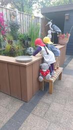 decoratie tuin / jongens gluurpop / kado /humor/bij vijver?, Tuin en Terras, Tuinbeelden, Ophalen of Verzenden, Nieuw
