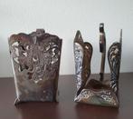 2 vintage verzilverde maggihouders, Antiek en Kunst, Antiek | Goud en Zilver, Ophalen of Verzenden, Zilver
