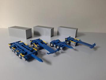 Container Trailer Inclucief 3 Containers. beschikbaar voor biedingen