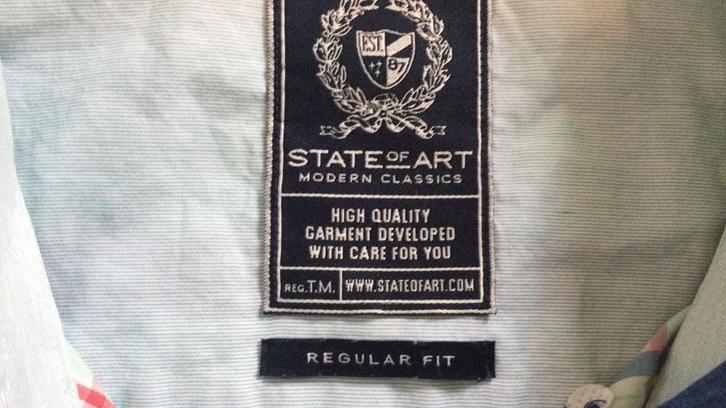 State of art overhemden ( korte mouw) maat 3xl zgan 2x, Kleding | Heren, Overhemden, Zo goed als nieuw, Overige halswijdtes, Overige kleuren