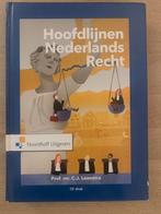 C.J. Loonstra - Hoofdlijnen Nederlands recht, C.J. Loonstra, Ophalen of Verzenden, Zo goed als nieuw