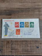 Nederland  fdc E49  Gestempeld adres met open klep ( 1961 ), Postzegels en Munten, Brieven en Enveloppen | Buitenland, Envelop
