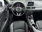 Mazda 3 2.0 GT-M // LEDER // STOELVERWARMING // (bj 2015), Voorwielaandrijving, Gebruikt, Zwart, 4 cilinders