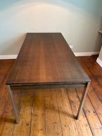Massief Eiken Eettafel met RVS Frame, Huis en Inrichting, Tafels | Eettafels, Ophalen, Eikenhout, 200 cm of meer, 50 tot 100 cm