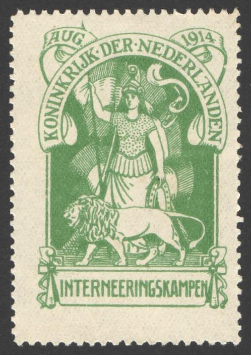 Nederland Interneringszegel 1 ongebruikt 1916, Postzegels en Munten, Postzegels | Nederland, Postfris, T/m 1940, Verzenden