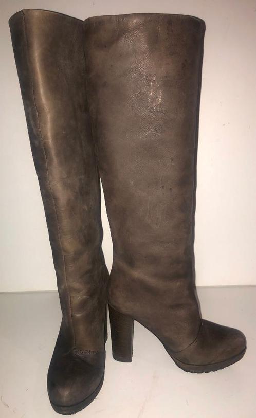 G-Star Sexy donkerbruine hoge Laarzen mt 37, Kleding | Dames, Schoenen, Zo goed als nieuw, Hoge laarzen, Bruin, Ophalen