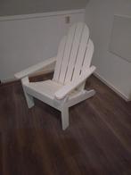 Houten stoel, Huis en Inrichting, Ophalen, Wit, Zo goed als nieuw, Eén