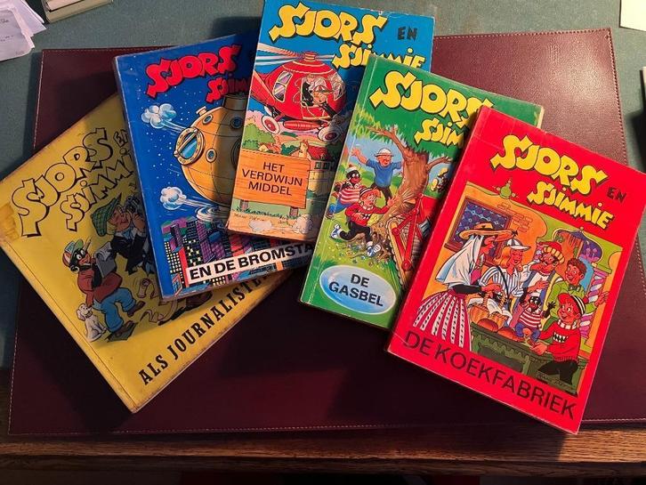 Stripboeken vintage Sjors en Sjimmie, Boeken, Partijen en Verzamelingen, Gelezen, Stripboeken, Ophalen of Verzenden