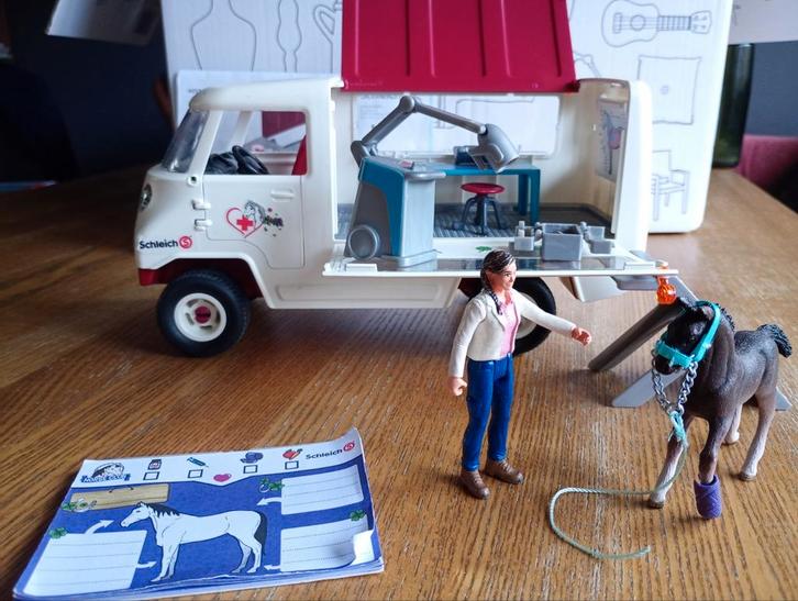 Schleich 42370 Dierenartswagen - mist enkele onderdelen, Kinderen en Baby's, Speelgoed | Overig, Gebruikt, Jongen of Meisje, Ophalen of Verzenden