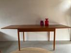 Midcentury vintage Deens design eettafel uitschuifbaar, Ophalen, Gebruikt, 200 cm of meer, 50 tot 100 cm