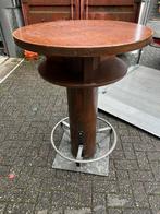 Statafels oud bruin café 3 stuks Hufterproof bieden, Ophalen of Verzenden