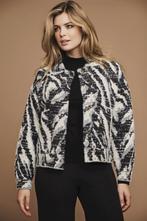 Rino en Pelle Bubbly jacket black/white zebra print., Kleding | Dames, Maat 38/40 (M), Zwart, Ophalen of Verzenden, Zo goed als nieuw