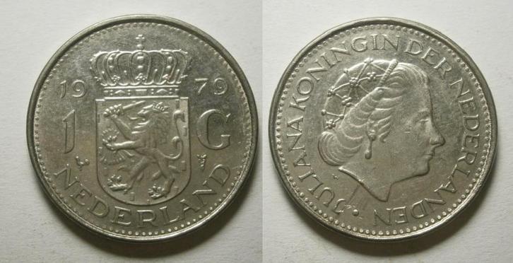 PD02553 Juliana 1 gulden 1979, Postzegels en Munten, Munten | Nederland, Losse munt, 1 gulden, Koningin Juliana, Ophalen of Verzenden