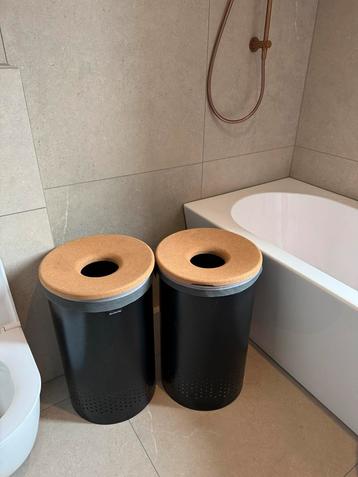 Brabantia wasmanden mat zwart met kurken deksel beschikbaar voor biedingen