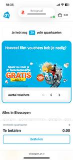 Ah Pathé bioscoop spaarkaarten, Twee personen, Kortingskaart