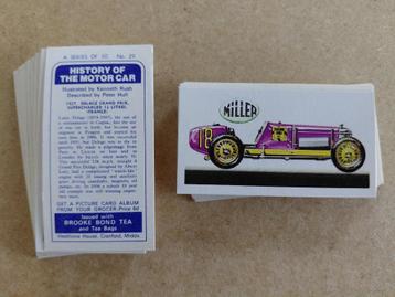 History of the Motor Car complete set 50 tea cards 1968 beschikbaar voor biedingen