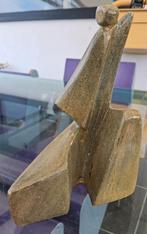 Vintage kubistisch sculptuur van steen, Antiek en Kunst, Ophalen of Verzenden