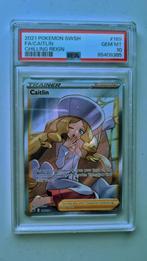 Pokemon Caitlin Full art Chilling Reign PSA 10 Gem Mint 189, Hobby en Vrije tijd, Verzamelkaartspellen | Pokémon, Nieuw, Foil