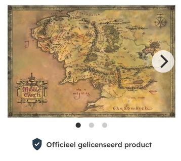 Lord of the Rings Kaart Poster - Nieuw beschikbaar voor biedingen
