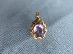 Hanger met amethist steen in 8 karaat goud - 20e eeuw, Ophalen of Verzenden, Zo goed als nieuw, Goud, Goud