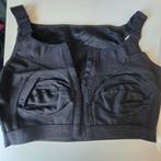 Compressie bh met voorsluiting L, Kleding | Dames, Ondergoed en Lingerie, Ophalen of Verzenden, Zwart, BH