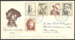 Nederland FDC E25 Met Adres, Rembrandt 1956, Postzegels en Munten, Postzegels | Eerstedagenveloppen, Ophalen of Verzenden, Beschreven