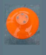 Retro Oranje Glazen Schaal, Antiek en Kunst, Ophalen of Verzenden
